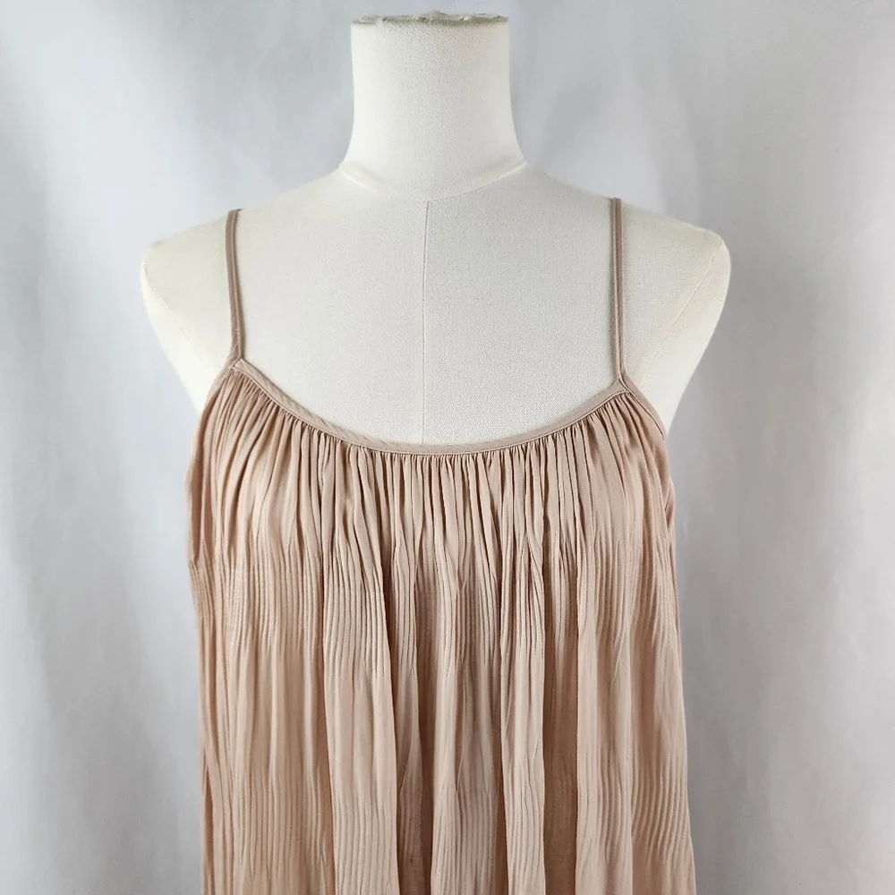 Current Air Anthropologie Women's Blush Sleeveless Midi Dress Size S - Picture 2 of 8